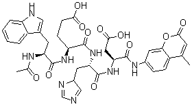 CAS#: 189275-74-9, N-Acetyl-L-Tryptophyl-L-alpha-Glutamyl-L-Histidyl-N-(4-Methyl-2-Oxo-2H-1-Benzopyran-7-Yl)-L-alpha-Asparagine