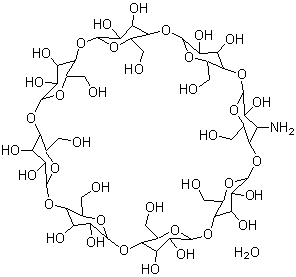 CAS 登录号：189307-64-0， 3a-氨基-3a-脱氧-(2aS,3aS)-gamma-环糊精水合物