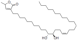CAS#: 189508-32-5, 3-[(Z,11R,12R)-11,12-Dihydroxytriacont-15-Enyl]-5-Methyl-5H-Furan-2-One