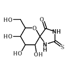 CAS 登录号：189633-62-3， 8,9,10-三羟基-7-(羟基甲基)-2-硫代-6-氧杂-1,3-二氮杂螺[4.5]癸烷-4-酮