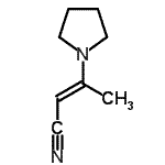 CAS 登录号：189879-24-1， (2E)-3-(1-吡咯烷基)-2-丁烯腈