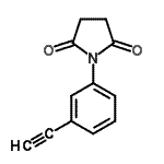 CAS 登录号：19007-92-2， 1-(3-乙炔基苯基)-2,5-吡咯烷二酮