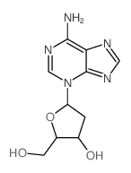 CAS 登录号:19046-81-2, 3-(2-脱氧-alpha-D-赤式-呋喃戊糖基)-3H-嘌呤-6-胺
