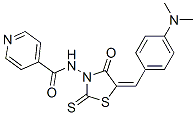 CAS#: 1908-97-0, N-[5-[[4-(Dimethylamino)Phenyl]Methylene]-4-Oxo-2-Thioxo-3-Thiazolidinyl]-4-Pyridinecarboxamide