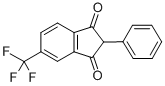 CAS 登录号：19095-46-6， 2-苯基-5-(三氟甲基)-1H-茚-1,3(2H)-二酮