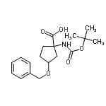 CAS#: 191110-68-6, 3-(Benzyloxy)-1-({[(2-Methyl-2-Propanyl)Oxy]Carbonyl}Amino)Cyclopentanecarboxylic Acid