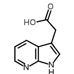 CAS#: 1912-42-1, 1H-Pyrrolo[2,3-b]Pyridin-3-Ylacetic Acid