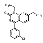 CAS#: 191219-80-4, 4-(3-Chlorophenyl)-1,7-Diethylpyrido[2,3-d]Pyrimidin-2(1H)-One