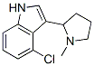 CAS#: 19137-84-9, 4-Chloro-3-(1-Methyl-2-Pyrrolidinyl)-1H-Indole