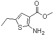 CAS 登录号：19156-63-9， 2-氨基-5-乙基-3-噻吩羧酸甲酯