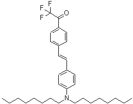 CAS 登录号：192190-92-4， 1-(4-{(E)-2-[4-(二辛基氨基)苯基]乙烯基}苯基)-2,2,2-三氟乙酮