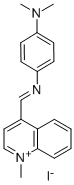 CAS#: 19221-05-7, 4-[[[4-(Dimethylamino)Phenyl]Imino]Methyl]-1-Methyl-Quinolinium Iodide (1:1)