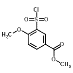 CAS 登录号：192323-12-9， 甲基3-(氯磺酰基)-4-甲氧基苯甲酸酯