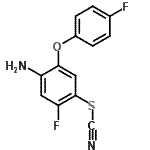 CAS#: 19239-05-5, 4-Amino-2-Fluoro-5-(4-Fluorophenoxy)Phenyl Thiocyanate