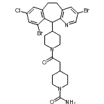 CAS#: 193275-85-3, 4-{2-[4-(3,10-Dibromo-8-Chloro-6,11-Dihydro-5H-Benzo[5,6]Cyclohepta[1,2-b]Pyridin-11-Yl)-1-Piperidinyl]-2-Oxoethyl}-1-Piperidinecarboxamide