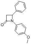 CAS 登录号：19340-68-2， 1-(4-甲氧基苯基)-4-苯基氮杂环丁-2-酮