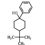 CAS 登录号：19437-01-5， 4-(2-甲基-2-丙基)-1-苯基环己醇