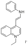 CAS#: 19487-71-9, 1-Ethyl-4-[2-(Phenylamino)Ethenyl]-Quinolinium Iodide (1:1)