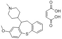 CAS#: 19545-13-2, 8-Methoxy-10-(1-Methyl-4-Piperidyl)-10,11-Dihydrodibenzo(b,f)Thiepin Hydrogen Maleate