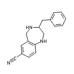 CAS#: 195984-90-8, 3-Benzyl-2,3,4,5-Tetrahydro-1H-1,4-Benzodiazepine-7-Carbonitrile