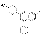 CAS#: 19618-30-5, 3,3-Bis(4-Chlorophenyl)-1-(4-Methyl-1-Piperazinyl)-2-Propen-1-One