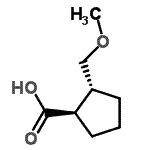 CAS#: 196492-75-8, (1R,2R)-2-(Methoxymethyl)Cyclopentanecarboxylic Acid