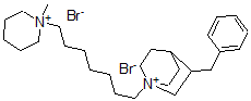 CAS#: 19653-55-5, 8-Benzyl-1-[7-(1-Methyl-3,4,5,6-Tetrahydro-2H-Pyridin-1-Yl)Heptyl]-1-Azoniabicyclo[2.2.2]Octane Dibromide