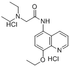 CAS 登录号:19655-27-7, 2-(二乙基氨基)-N-(8-乙氧基-5-喹啉基)乙酰胺二盐酸盐