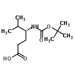 CAS#: 197006-14-7, (4R)-5-Methyl-4-({[(2-Methyl-2-Propanyl)Oxy]Carbonyl}Amino)Hexanoic Acid