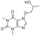 CAS 登录号：19729-83-0， 7-(beta-羟基丙氧基)茶碱