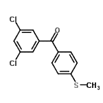 CAS#: 197439-14-8, (3,5-Dichlorophenyl)[4-(Methylsulfanyl)Phenyl]Methanone