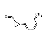 CAS 登录号：197579-14-9， (1S,2S)-2-[(1E,3Z)-1,3,5-己三烯-1-基]环丙烷甲醛