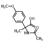 CAS 登录号：197643-97-3， 2-乙酰氨基-2-(4-甲氧基苯基)丙酸