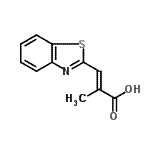 CAS 登录号：19771-90-5， (E)-3-(1,3-苯并噻唑-2-基)-2-甲基-丙-2-烯酸