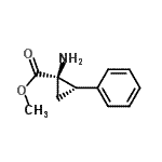 CAS 登录号：197778-15-7， 甲基(1R,2S)-1-氨基-2-苯基环丙烷羧酸酯