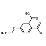 CAS#: 198068-35-8, 5-Ethoxy-2,4-Cyclohexadiene-1,2-Dicarboxylic Acid