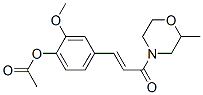 CAS 登录号：19856-72-5， [2-甲氧基-4-[(E)-3-(2-甲基吗啉-4-基)-3-氧代-丙-1-烯基]苯基]乙酸酯