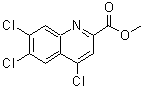 CAS 登录号：198696-84-3， 4,6,7-三氯-2-喹啉羧酸甲酯