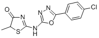 CAS#: 199339-17-8, 2-[[5-(4-Chlorophenyl)-1,3,4-Oxadiazol-2-Yl]Amino]-5-Methyl-1,3-Thiazol-4-One