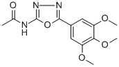 CAS 登录号：19938-46-6， N-[5-(3,4,5-三甲氧基苯基)-1,3,4-恶二唑-2-基]乙酰胺