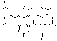 CAS#: 19949-47-4, 1,3,4,6-Tetra-O-Acetyl-2-O-(2,3,4-Tri-O-Acetyl-6-Deoxy-alpha-L-Mannopyranosyl)-beta-D-Glucopyranose