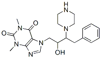 CAS 登录号：19971-94-9， 7-(beta-羟基-gamma-苄基哌嗪基丙基)茶碱