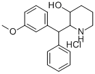 CAS 登录号:19974-73-3, 2-(4-甲氧基-alpha-苯基苄基)-3-哌啶醇盐酸盐