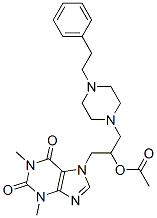 CAS#: 19977-18-5, 7-[2-Acetoxy-3-(4-Phenethyl-1-Piperazinyl)Propyl]-1,3-Dimethyl-7H-Purine-2,6(1H,3H)-Dione