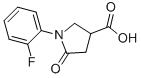 CAS 登录号：1998-86-3， 1-(2-氟-苯基)-5-氧代-吡咯烷-3-羧酸