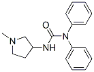 CAS 登录号:19985-21-8, 3-(1-甲基-3-吡咯烷基)-1,1-二苯基脲