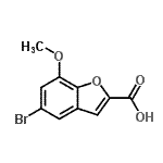 CAS#: 20037-37-0, 5-Bromo-7-Methoxy-1-Benzofuran-2-Carboxylic Acid