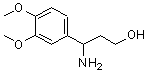 CAS 登录号：201408-35-7， 3-氨基-3-(3,4-二甲氧基苯基)-1-丙醇