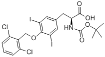 CAS#: 201416-66-2, (2S)-3-[4-[(2,6-Dichlorophenyl)methoxy]-3,5-diiodophenyl]-2-[(2-methylpropan-2-yl)oxycarbonylamino]propanoic acid
