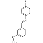 CAS 登录号：202073-14-1， (E)-N-(4-氟苯基)-1-(3-甲氧基苯基)甲亚胺